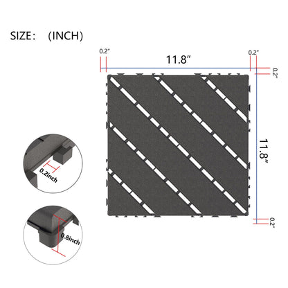 Durable Plastic Interlock Deck Tiles For a Home
