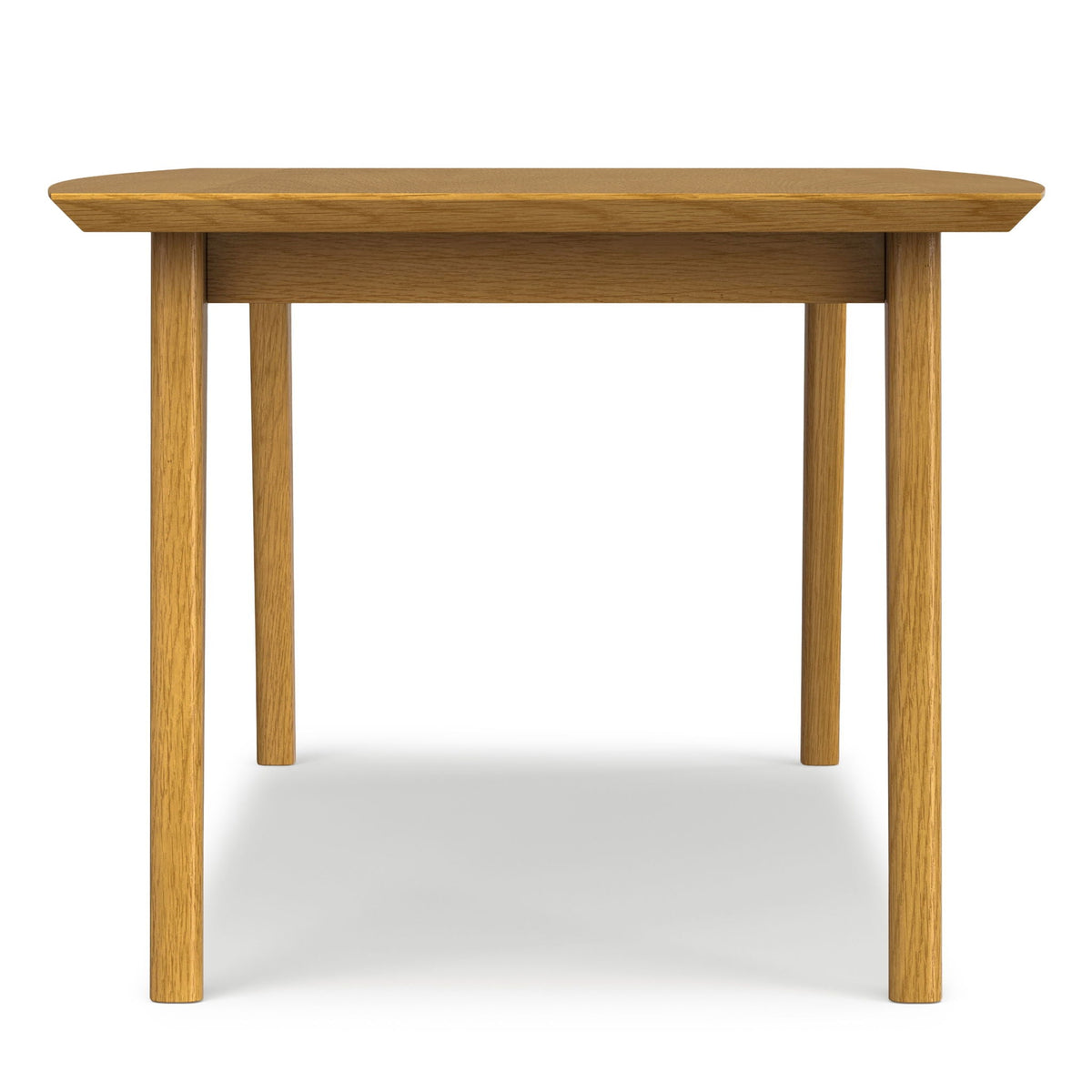 Rectangular dining table in light brown oak finish with visible grain HouseOfZazla dining tables on Tampa Home & Garden Store