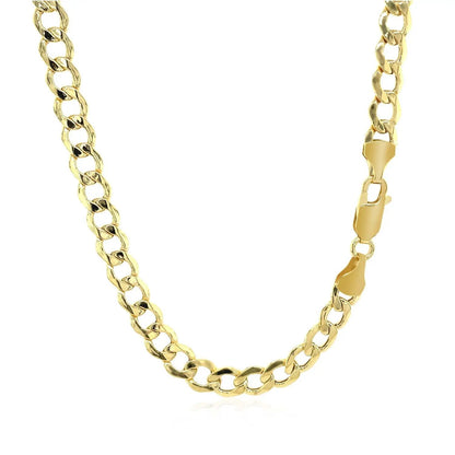 Curb chain necklace 5.3mm, 14k yellow gold by Bids.com on Tampa Home & Garden Store