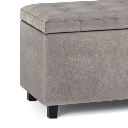 Cosmopolitan Upholstered Storage Ottoman Bench