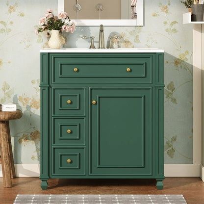 Bathroom Vanity with Sink and Soft Close Doors
