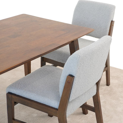 Caldwell light gray dining chair set of 2 with lumbar support, HouseOfZazla on Tampa Home & Garden Store