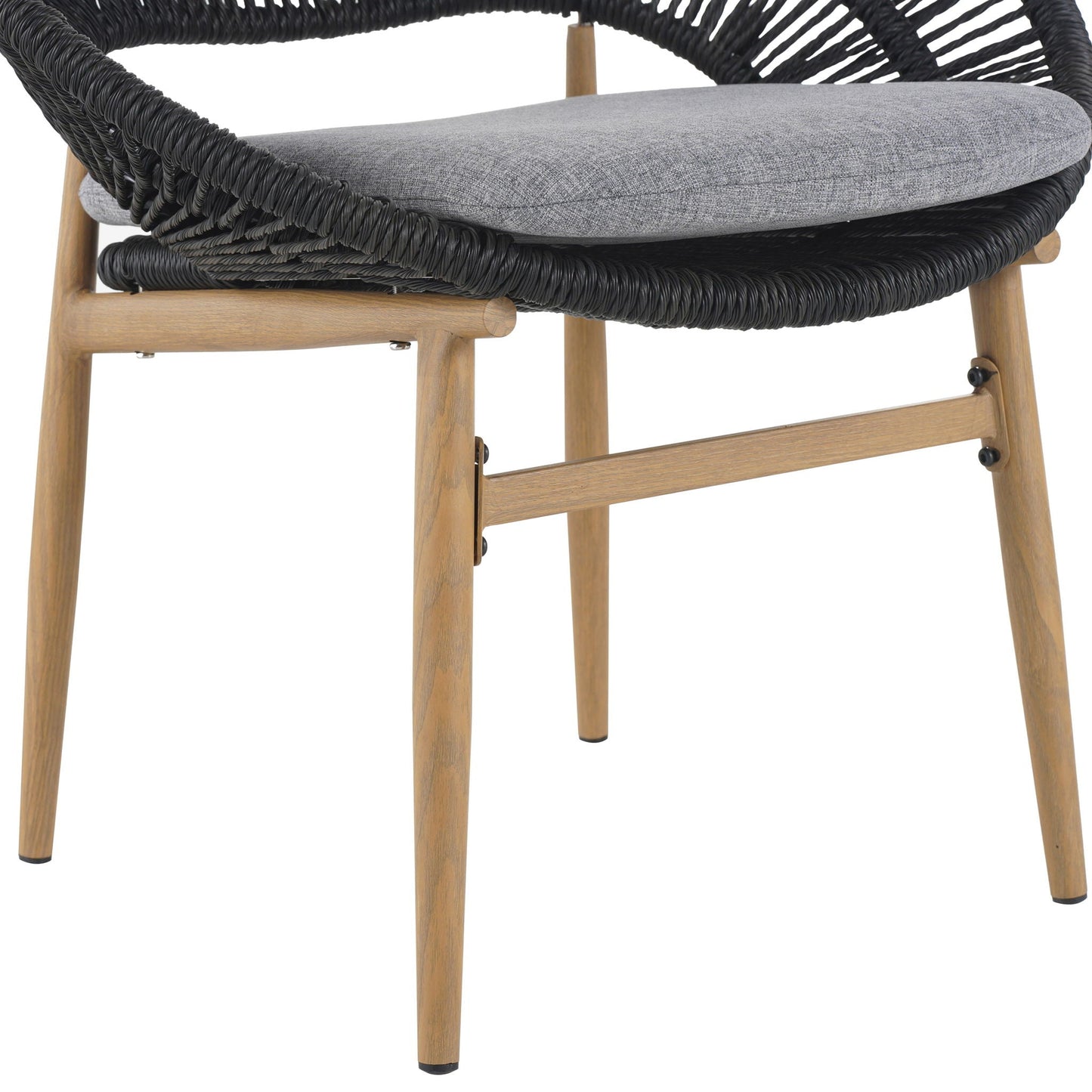 Cyril Rustic Modern Outdoor Papasan Dining Chair