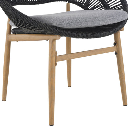 Cyril Rustic Modern Outdoor Papasan Dining Chair