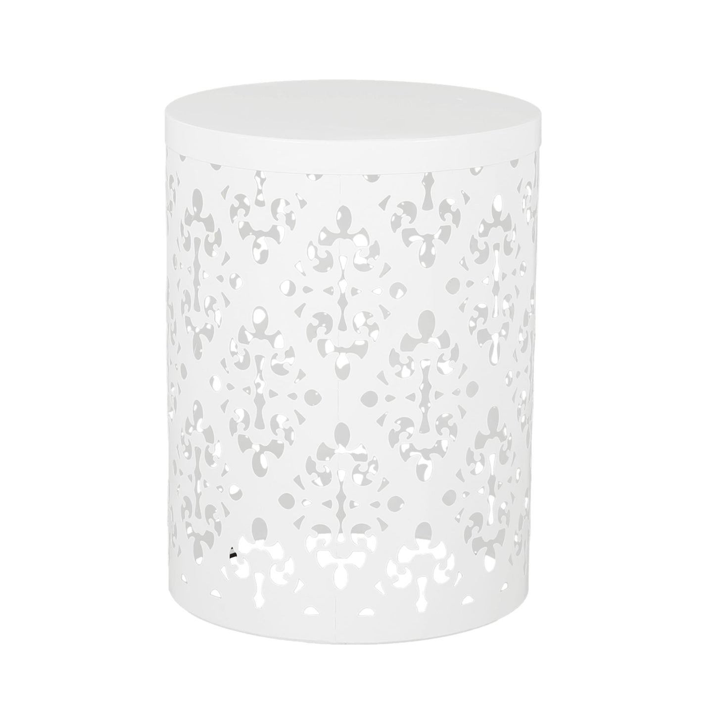 Modern Metal Outdoor End Table For The Patio