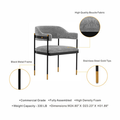 Lia Contemporary Upholstered Dining Chair