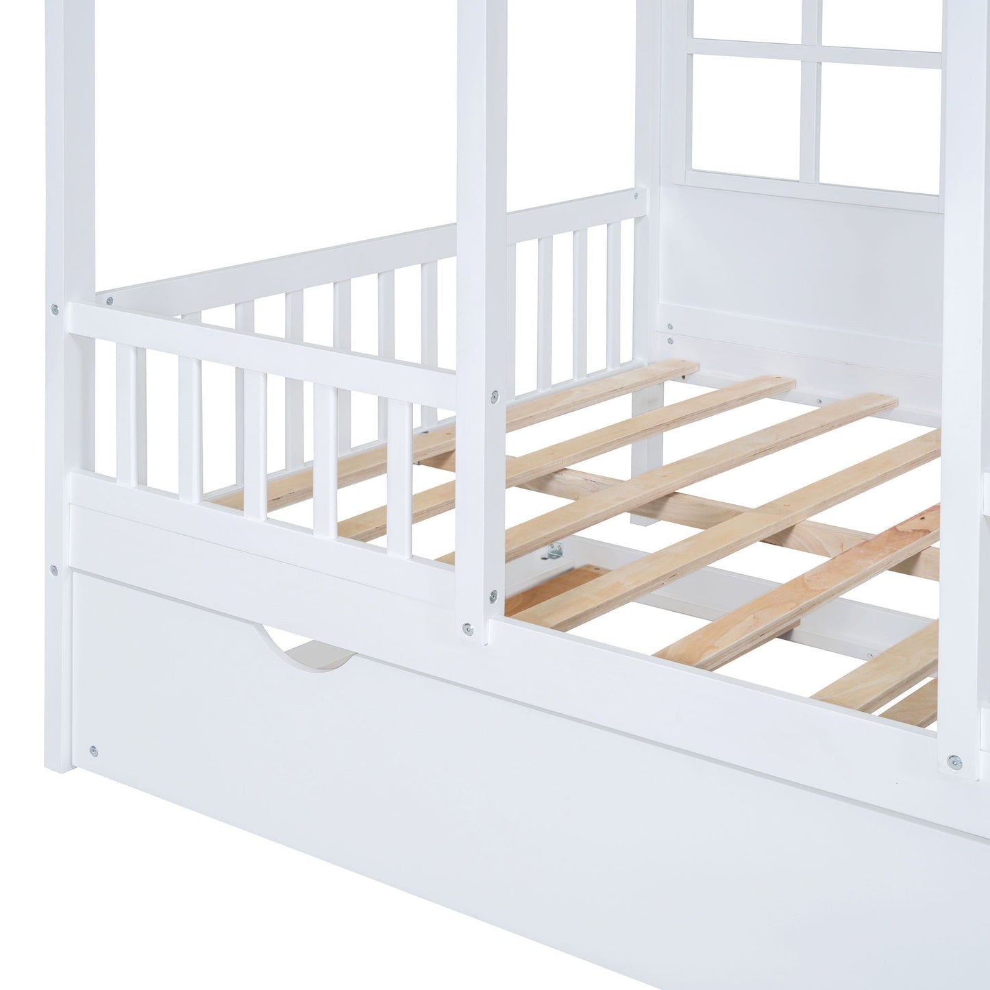 Kids House Bed With Twin Trundle and Daybed