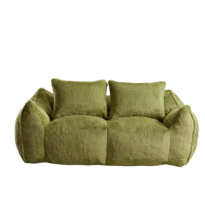 Giant Bean Bag Couch and Fluffy Loveseat