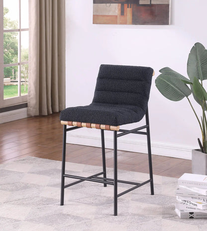 Lahni Boucle Fabric Counter Height Dining Chair