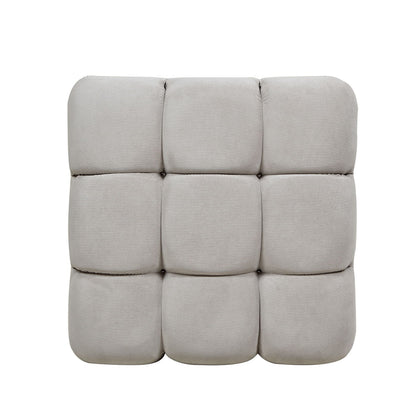 Bubble Modular Modern Cocktail Ottoman beige fabric cubes with high-density foam, 9-piece set on Tampa Home & Garden Store