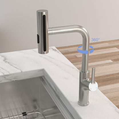 360 Degrees Pull Down Kitchen Faucet with 4 Spray