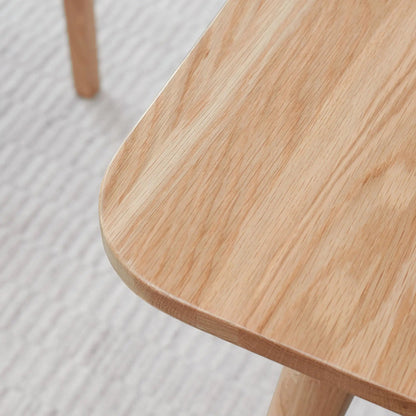 Round-corner wood dining table top with a diagonal leg Unique Piece Furniture on Tampa Home & Garden Store
