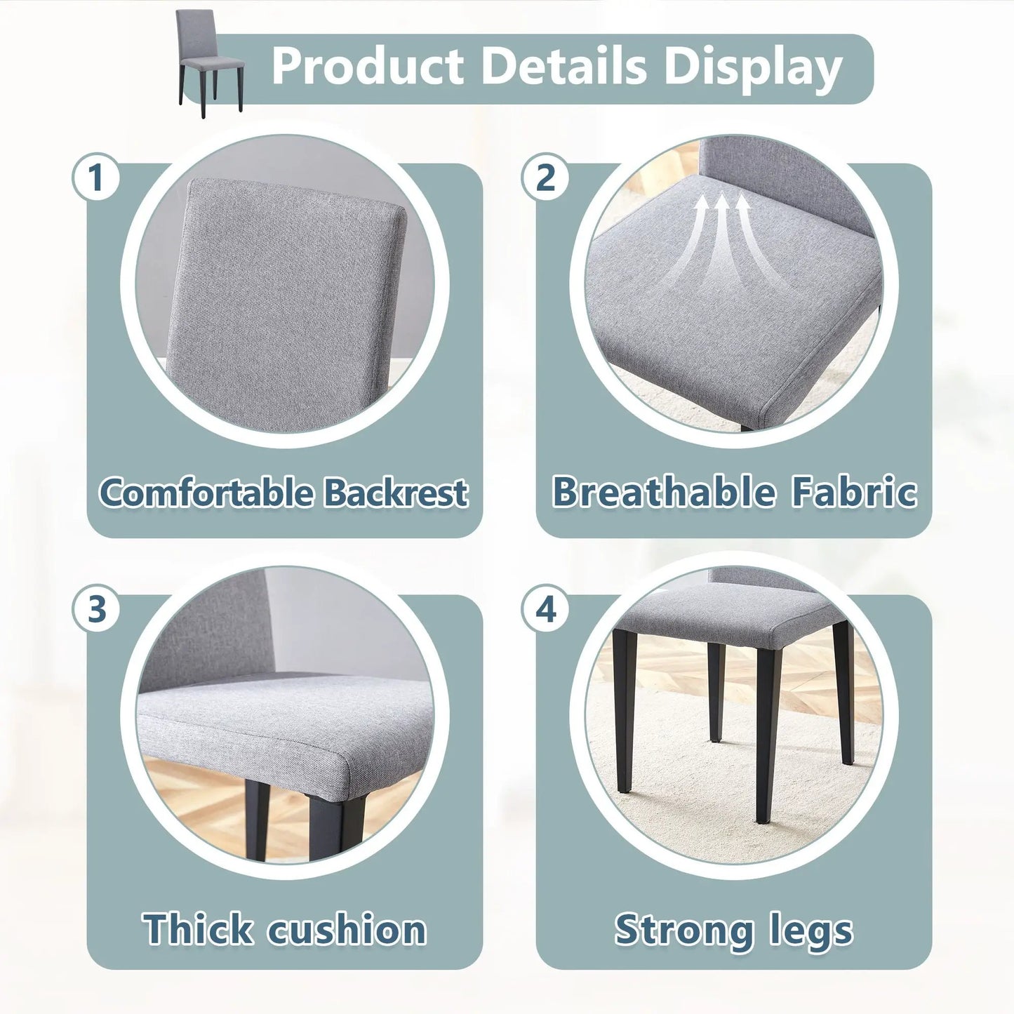 Versatile Dining Chairs with Comfortable Design