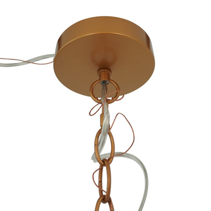 Delphi Pendant Lamp Coarse by HouseOfZazla; copper canopy with copper and gray cords on Tampa Home & Garden Store