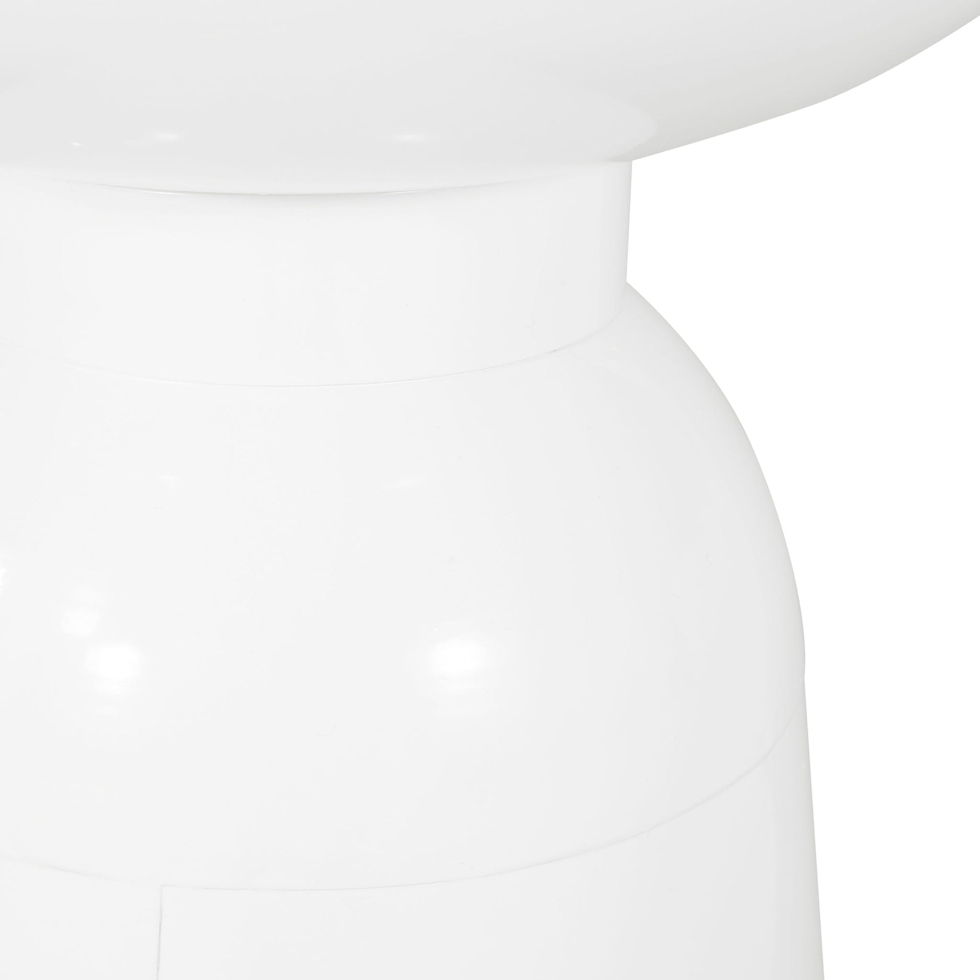 Serenita outdoor side tables set of 2, white flared design by HouseOfZazla on Tampa Home & Garden Store