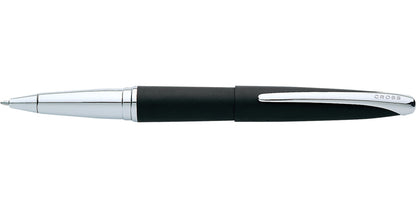 ATX Basalt Black rollerball pen by A.T. Cross with chrome tip and CROSS clip on Tampa Home & Garden Store