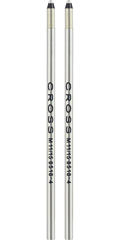 Mini ballpoint pen refills by A.T. Cross, black ink, metal body, medium point, dual-pack on Tampa Home & Garden Store