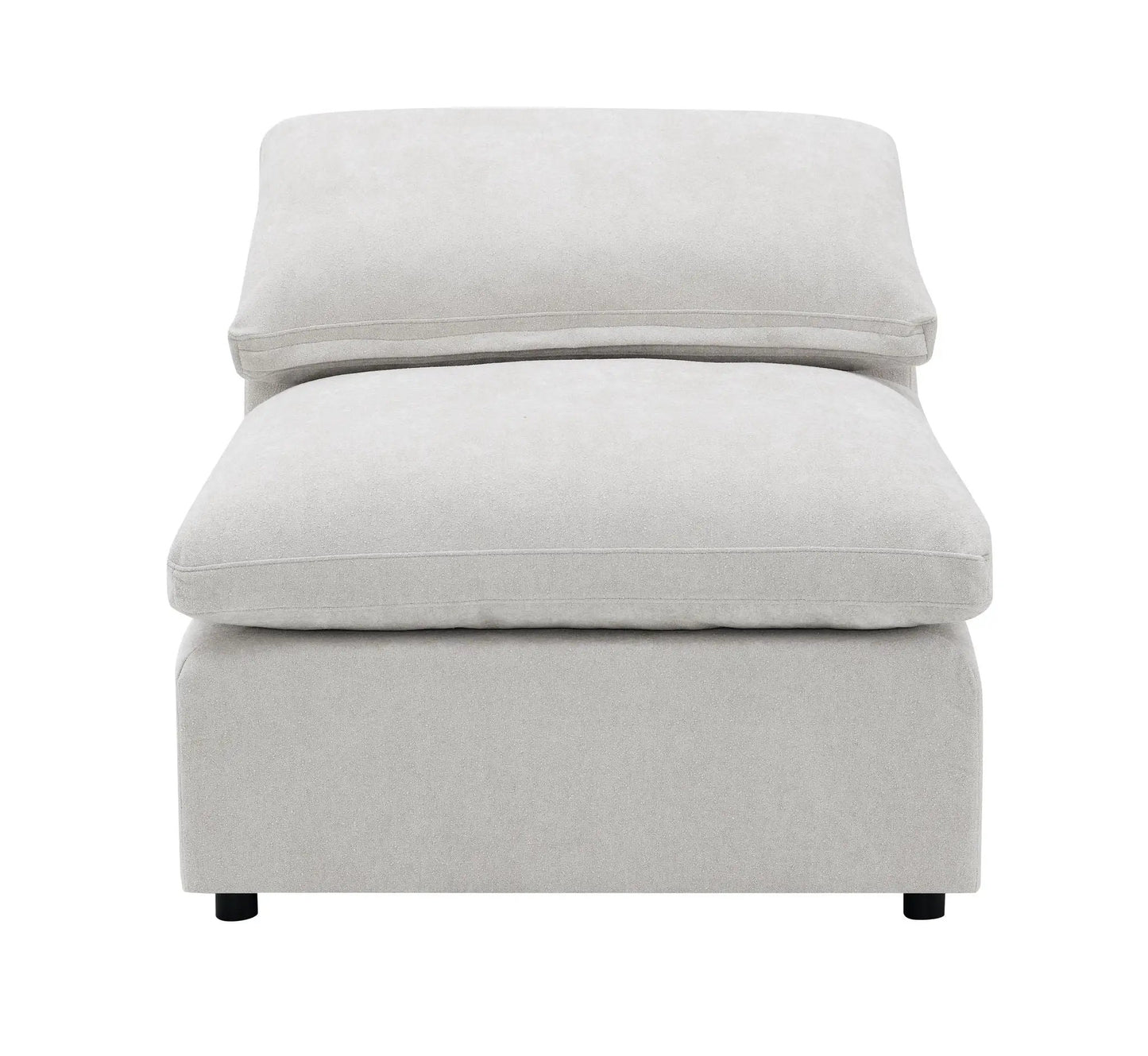 Naveen modular ottoman in light gray upholstery by Unique Piece Furniture on Tampa Home & Garden Store