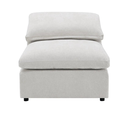 Naveen modular ottoman in light gray upholstery by Unique Piece Furniture on Tampa Home & Garden Store
