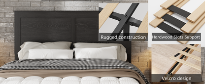 Full Size Sturdy Wooden Platform Bed Frame