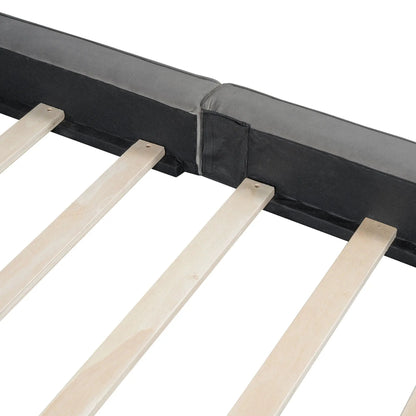 Upholstered Platform Bed With Solid Frame