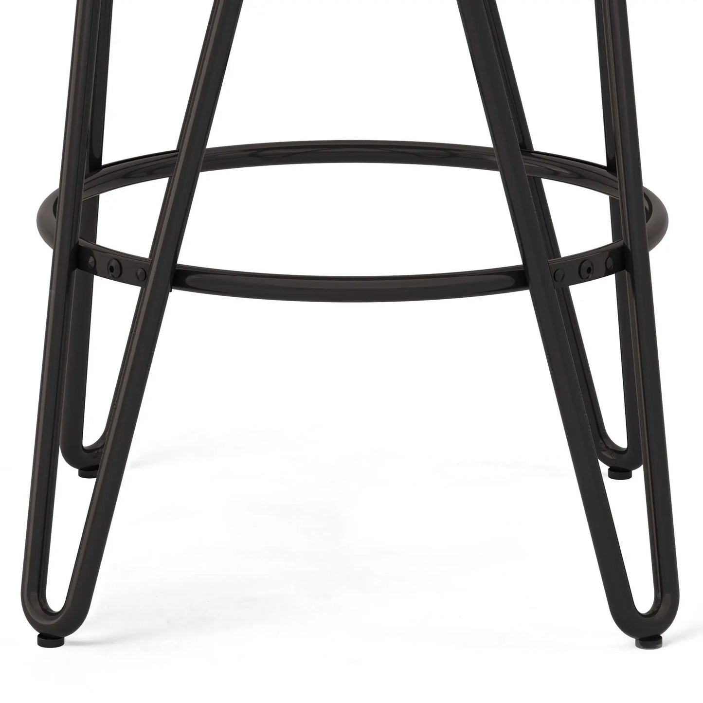 Simeon Multifunctional Metal Stool with Wood Seat