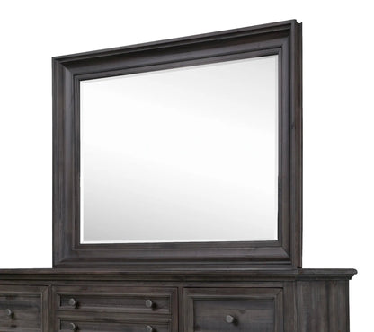 Calistoga Mirror in Weathered Charcoal Finish