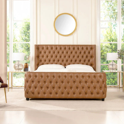 Brooklyn Tufted Bed Headboard and Footboard Set