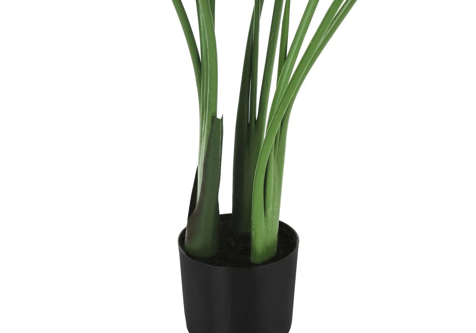 Bird of Paradise faux plant 44in tall with green stems in black pot Unique Piece Furniture on Tampa Home & Garden Store