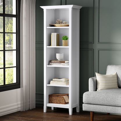 Amherst Five Shelf Bookcase Handcrafted Wood