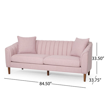 Contemporary 3 Seater Sofa With Plush Cushions