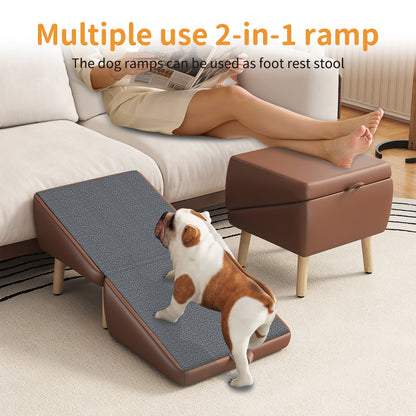 Dog Stairs for Small Dogs and Cats foldable wooden pet ramp with surface by HouseOfZazla on Tampa Home & Garden Store