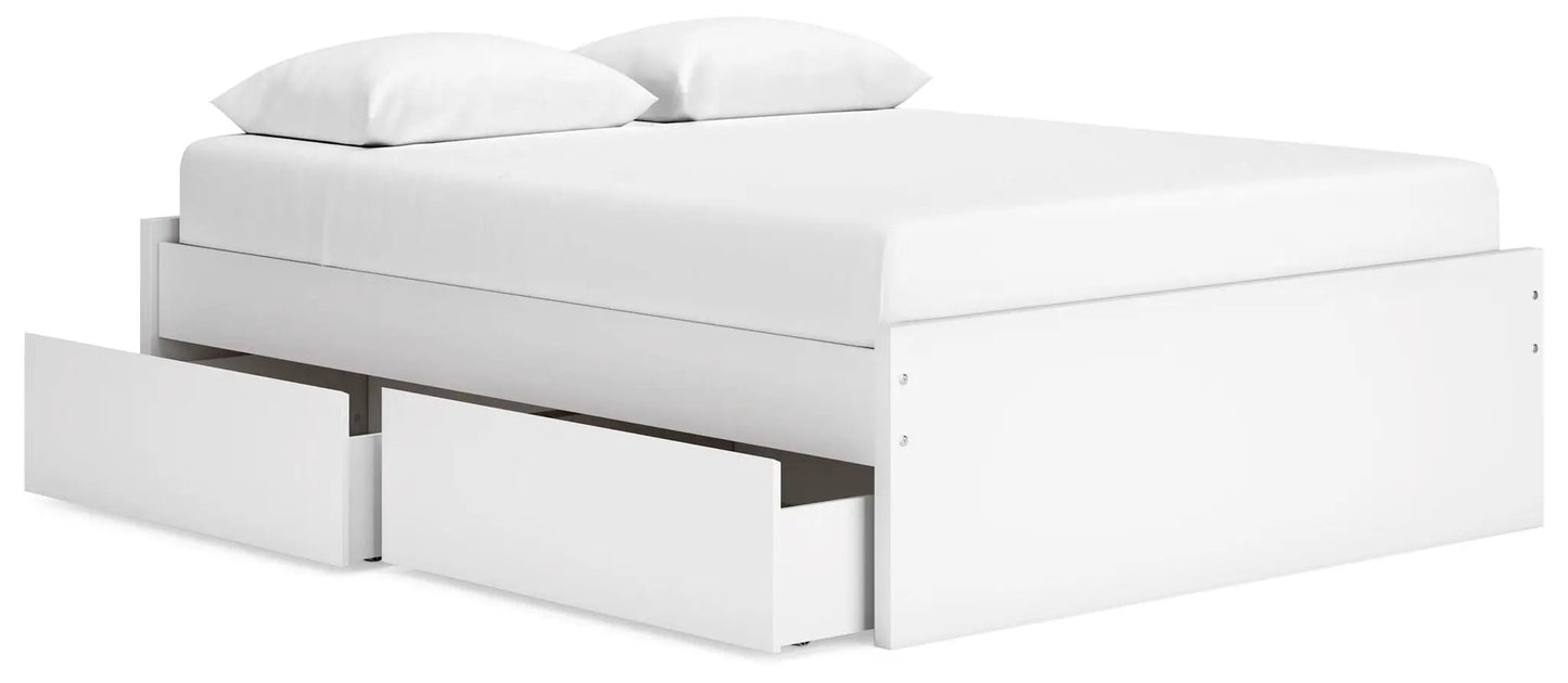 Onita platform bed white with underbed storage drawers by Unique Piece Furniture on Tampa Home & Garden Store