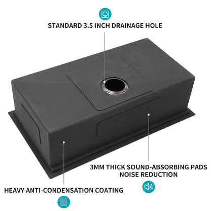Single Bowl Workstation Sink with Stainless Steel