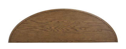 Tanner Demilune Sofa Table in tawny brown wood by Unique Piece Furniture on Tampa Home & Garden Store