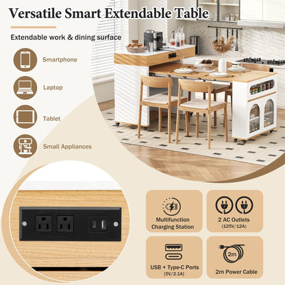 Extendable Dining Table With Folding Top