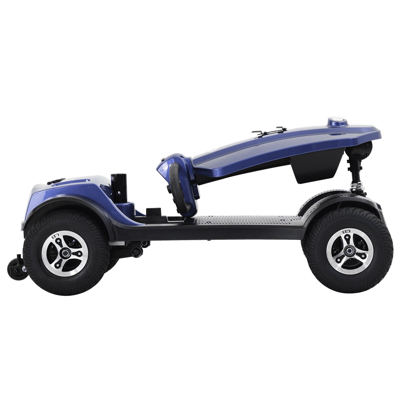 Compact 4 Wheel Mobility Scooter and a Basket