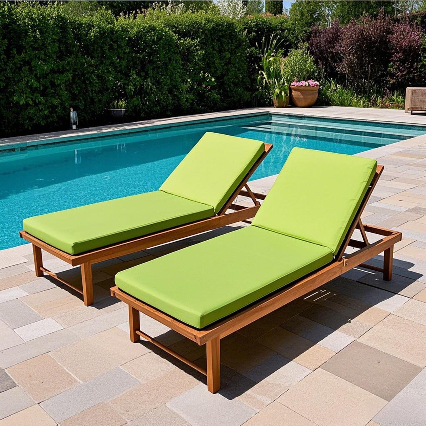 Replacement Outdoor Chaise Cushion And Pillow