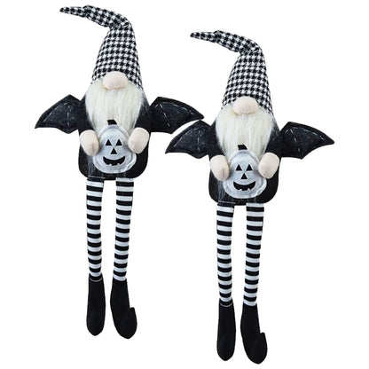 Gnome With Wings and Plaid Hat for Halloween