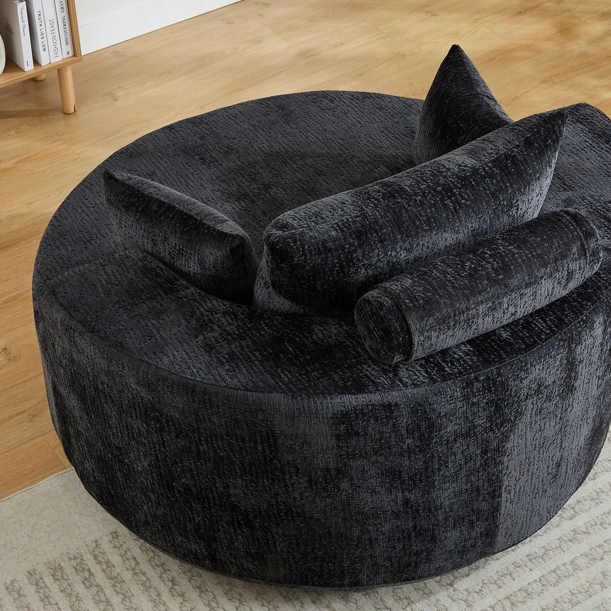 Modern Single Sofa and Swivel Sleeper Chair