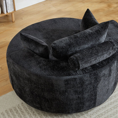 Modern Single Sofa and Swivel Sleeper Chair