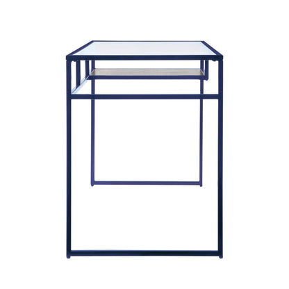 Yasin Glass Top Writing Desk Modern Style