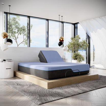 12in Refresh Flex Head Hybrid Mattress with cooling latex foam & coil blue by HouseOfZazla on Tampa Home & Garden Store