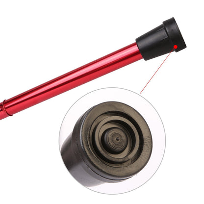 Walking Cane GemGear red aluminum alloy folding travel anti-slip with black end cap on Tampa Home & Garden Store
