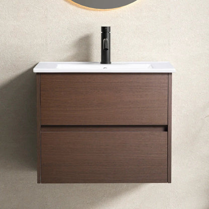 Wall Mounted Vanity With Soft Close Drawer