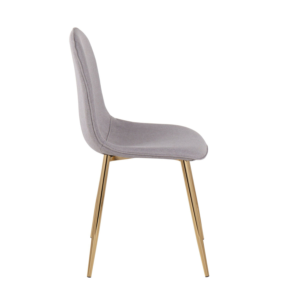 Pebble Contemporary Chair Set grey upholstered seat with gold legs by HouseOfZazla for kids on Tampa Home & Garden Store