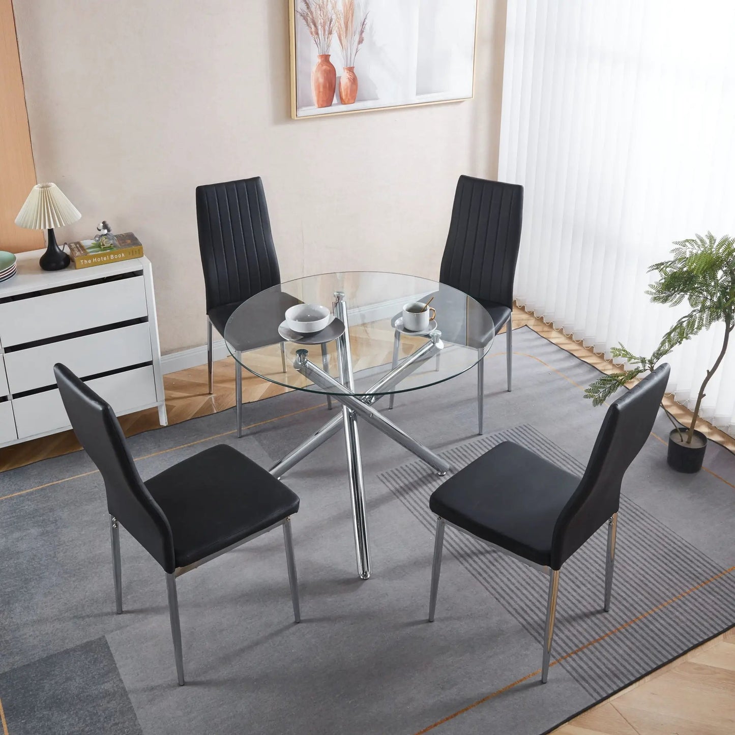 Minimalist Design Dining Chairs Set of 4