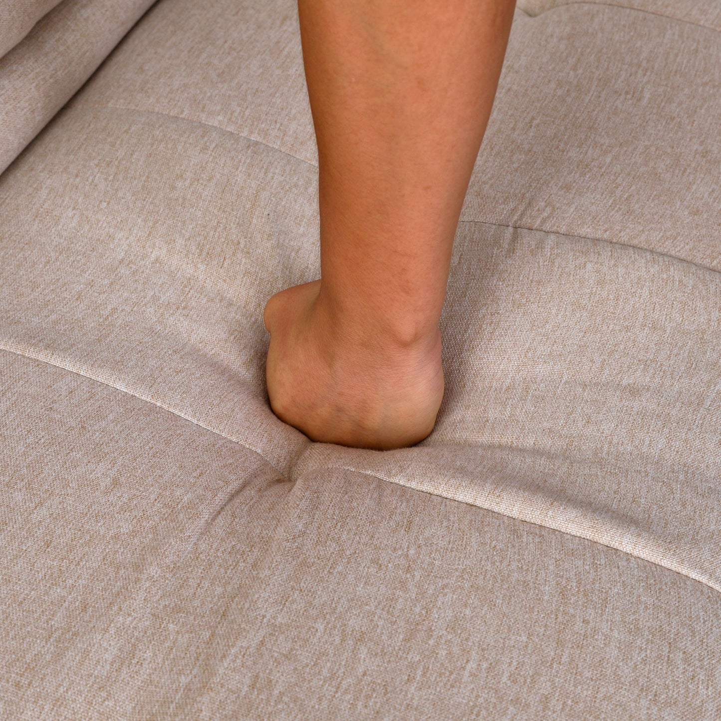 Compact Foldable Sofa Bed and Cup Holder