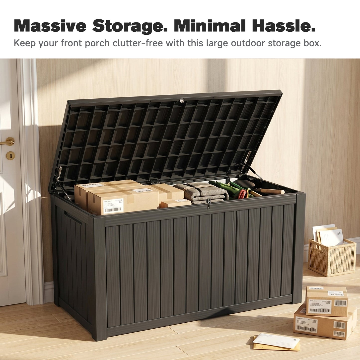 180 Gallon Outdoor Storage Deck Box for a Patio