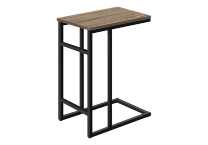 C Shaped Accent Table for Sofa and Bedside Use